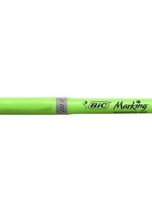 Маркер-текстовиділяч bic grip зелений 1 шт