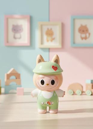 Игрушка антистресс сквеш лабубу labubu игрушка зеленая 12 см