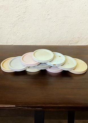 Універсальна декоративна підставка "пастельна гармонія", діаметр 8см, блакитний