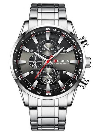 Curren 8351 silver-black