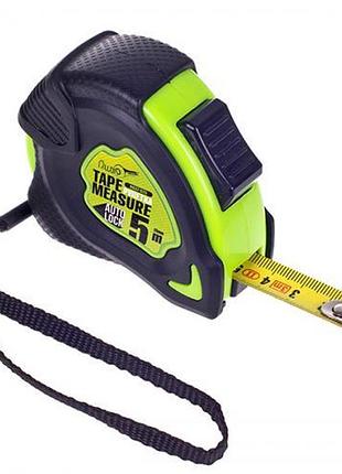 Рулетка з автостопом полотна 5 м/25 мм alloid