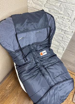 Зимовий теплий конверт для санчат та коляски khw germany