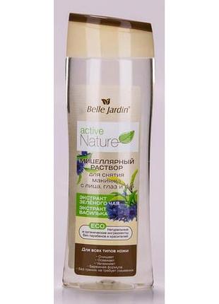 Міцелярний розчин для зняття макіяжу belle jardin зелений чай і волошка 250 мл (5907582904793)