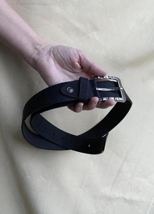 Ремень, пояс, черного цвета. eco - кожа.