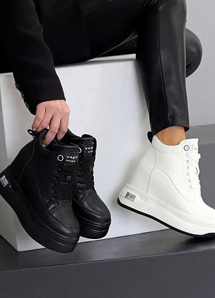 Сникерсы "beatris", экокожа, зима