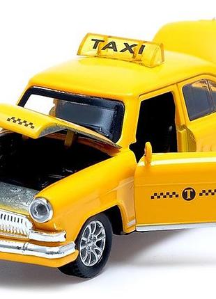 Машинка металлическая волга газ-21 такси