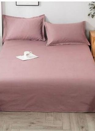 Набор простынь 200х220см +наволочки 50х70см 2шт бязь тм ярослав №1 темная роза