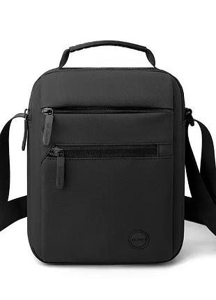 Сумка месенджер мужская через плечо стильная практичная черная tiding