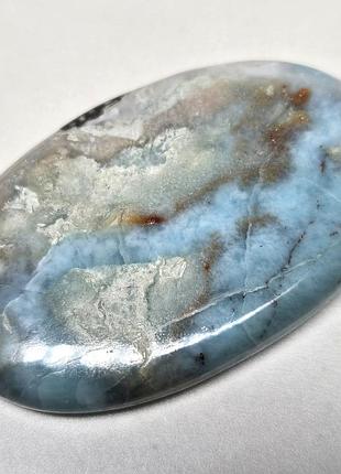Природный ларимар кабошон парус для создания украшений 58 ct