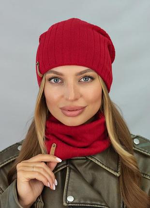 Шапка «реал» 5129 красный