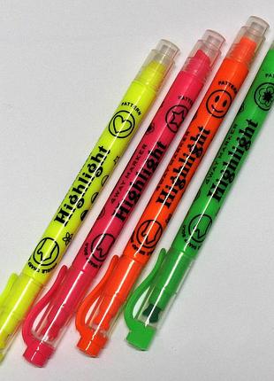 Текстовыделитель "пегашка" 4 цвета.