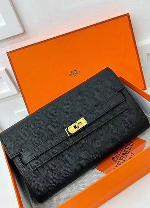 Кошелек кожаный эрме люкс