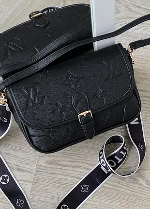 Міська брендова сумка із шкіри louis vuitton шкіряна для дівчини через плече луі вітон жіноча класична сумочка