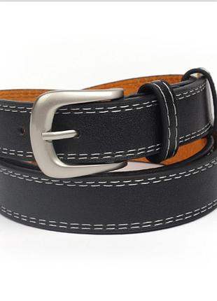 Женский ремень натуральная кожа черный( 4048 )