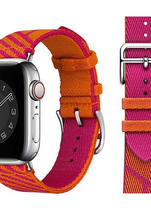 Змінний тканинний ремінець для apple watch 42 / 44 / 45 / 49 мм рожевий