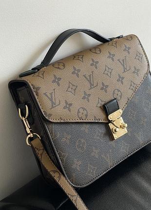 Міська сумка для дівчини через плече луі вітон жіноча шкіряна сумочка louis vuitton брендова класична із шкіри