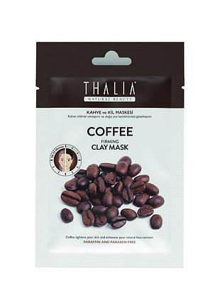 Підтягуюча глиняна маска для обличчя з кофеїном thalia, 15 мл