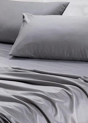 Набор пододеяльник 200х215см +наволочки 70х70 2шт сатин ярослав №8 серый
