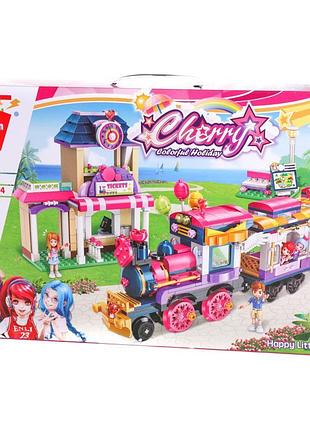 Конструктор qman cherry поезд 690 дет. (2015)