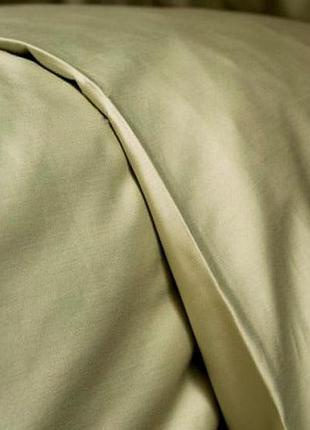 Набор простынь 200х220см +наволочки 50х70 2шт сатин ярослав №5 оливковый