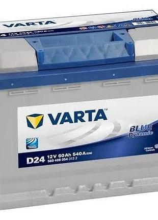 Акумулятор 60ah-12v varta bd(d24) (242х175х190),r,en540