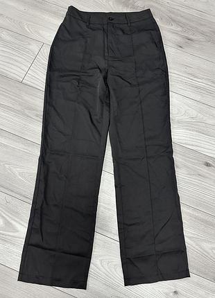 Брюки прямого крою з стрілами чорні прямі