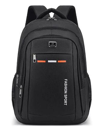 Спортивний рюкзак чоловічий щільний чорний 47*34*13см sport 21 літр | 00242