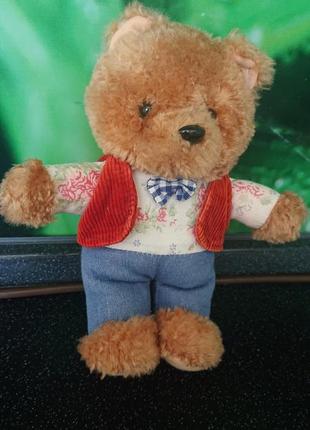 Винтажный плюшевый мишка из англии