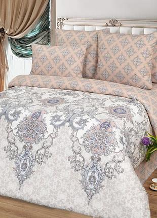 Постельное белье поплин медальон двуспальный
