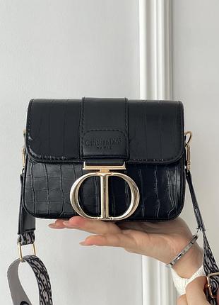 Женская маленькая сумочка christian dior мини сумка для девушки через плечо брендовая городская сумочка кристиан диор рептилия