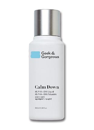 Ексфоліант з pha+bha кислотами geek & gorgeous calm down 100 ml
