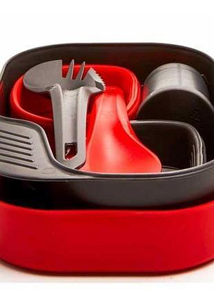 Wildo "camp-a-box" duo complete" red туристичний набір посуд на 2 персони 6553