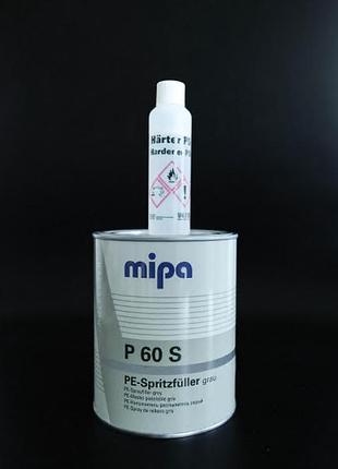 ​шпатлівка рідка розпилювальна mipa p60 s grau (1л) — міпа р60 рідка шпатлівка