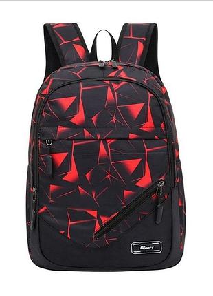 Рюкзак мужской городской школьный, студенческий красный( 6365 )