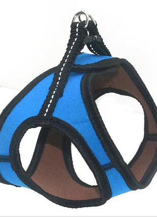 Шлея нагрудник для тварин фітнес №2, блакитна