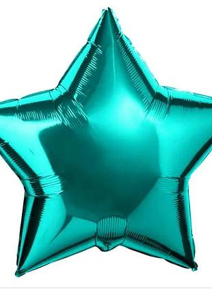 Звезда 18" 44см бирюзовый металлик