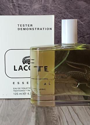 Тестер туалетная вода мужская lacoste essential (лакоста эсеншиал) 125 мл