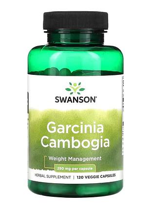 Swanson, гарциния камбоджийская, 250 мг, 120 растительных капсул