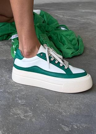 Кроссовки натуральная кожа