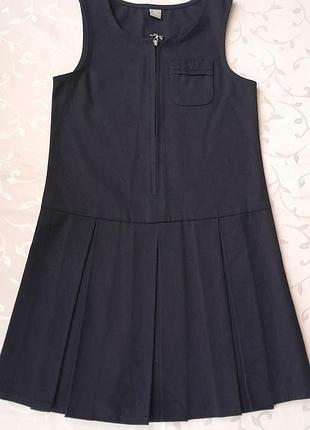 Темно-синий школьный сарафан tu