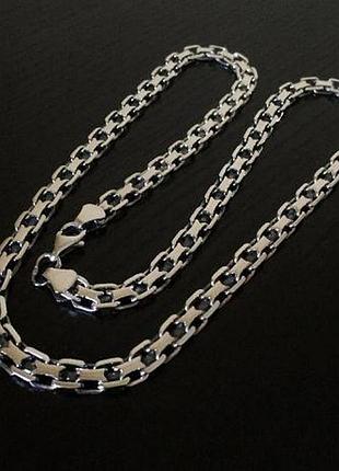 Срібна ланцюжок подвійний струмочок