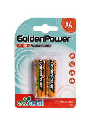Аккумулятор golden power aa 2700 mah ni-mh 2шт