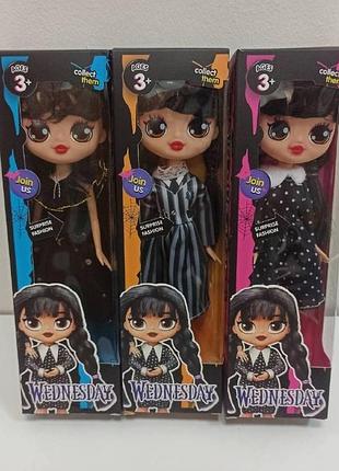 Детская кукла венсдей аддамс addams в ассортименте