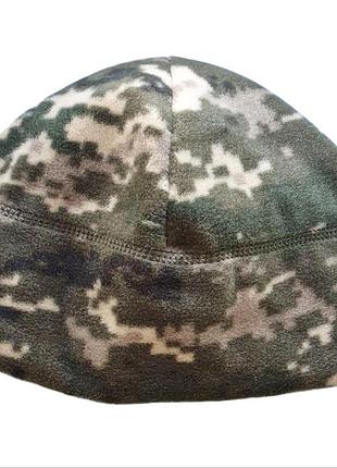 Шапка оливковая флисовая l