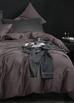 Набор пододеяльник 200х215см +наволочки 50х70 2шт сатин ярослав №10 коричневый