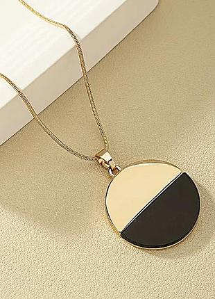 Бижутерия жгут длинный с кулоном jeweston золотистый - черный