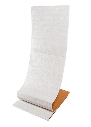 R001-2-20 панель стеновая в рулоне 3d 700х19600х2мм белый кирпич sw-00002277