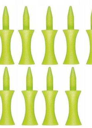 Подставки под гольфовые мячи crivit, 10 шт, в двух цветах – белый и жёлтый