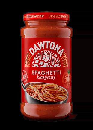 Соус томатный класический dawtona spaghetti, 520г, польша, соус для пасты