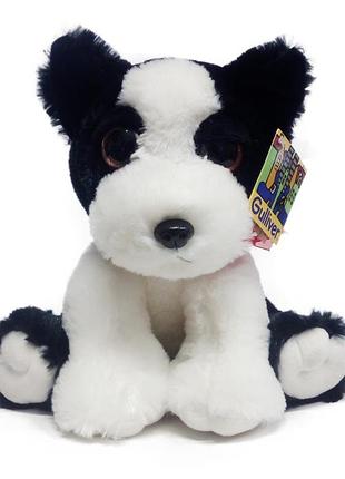 Мягкая игрушка gulliver собачка с бантиком 22 см чёрный